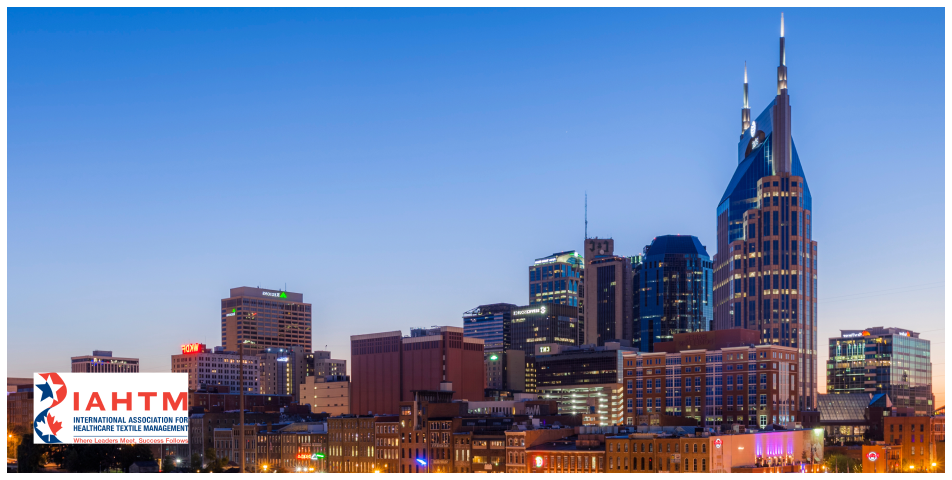 Nashville skyline with IAHTM conference logo